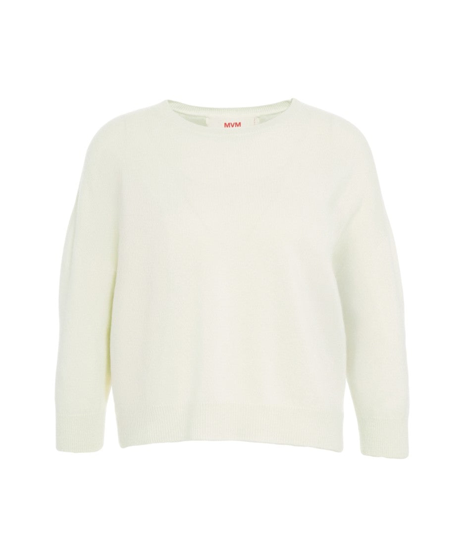 Mvm Cashmere Sweater With Classic Round Neck