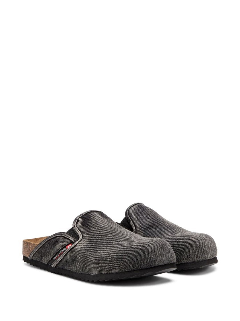Diesel Textured Slip-On Sandals