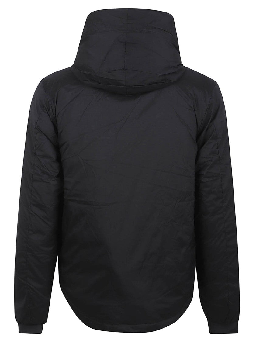 Canada Goose Insulated Black Jacket With High Collar And Functional Elements