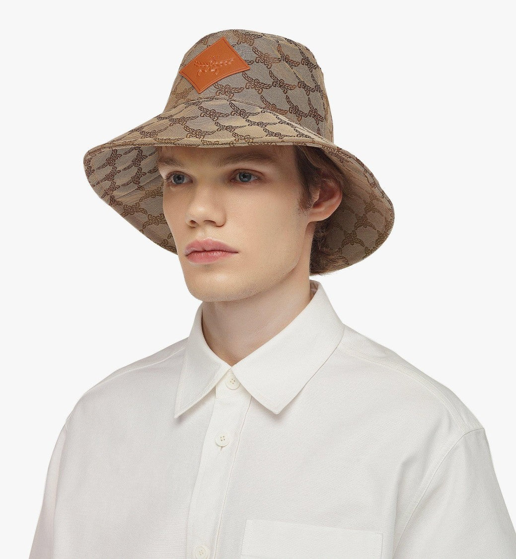Mcm Bucket Hat With Laurel Monogram