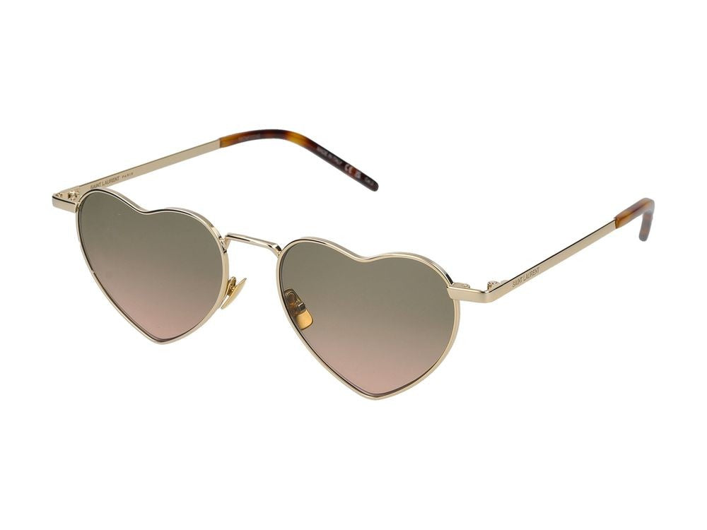 Saint Laurent Sunglasses Saint Laurent Sl 301 Loulou 011 Gold Gold Green 52/17/145
