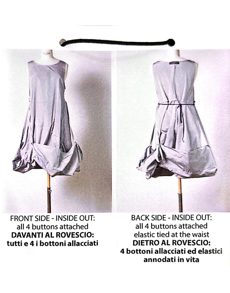 Maria Calderara Modular Long Dress With Reversible Design