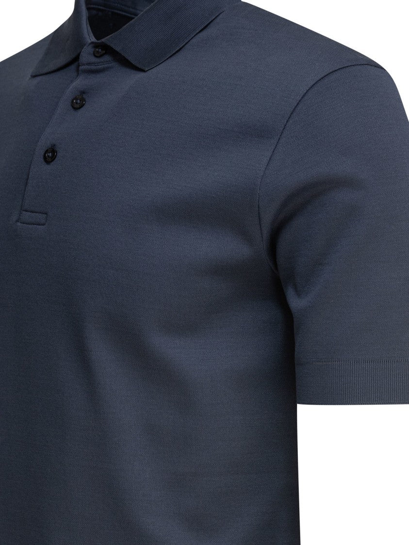 Herno Short-Sleeved Cotton Piqué Polo