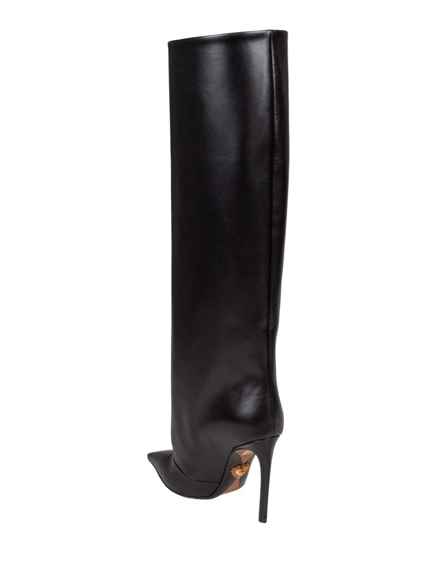 Dolce & Gabbana Black Devotion Leather Boot