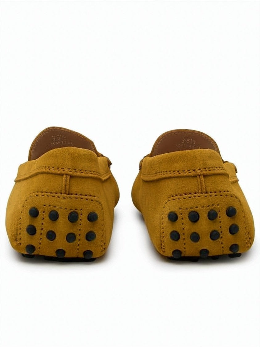 Tod's Suede Slip-On Loafers With Leather Accents And Pebble Sole