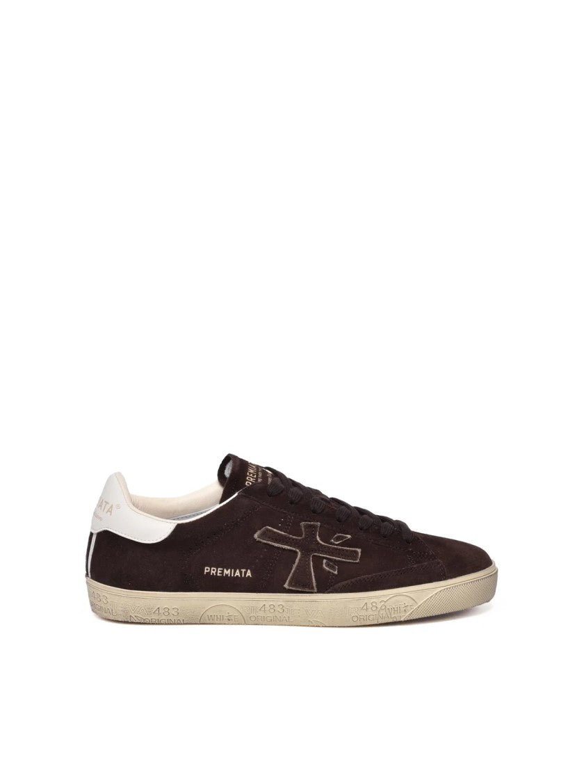 Premiata Brown Suede Classic Sneakers