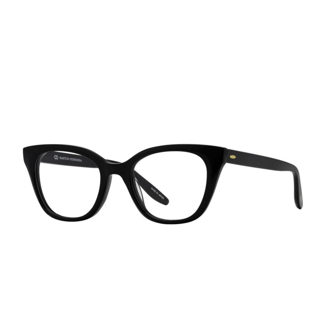 Barton Perreira Ginnie Cat-Eye Eyeglasses With Glossy Black Frame