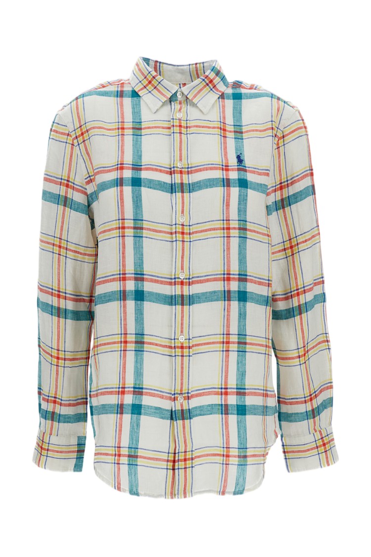 Polo Ralph Lauren Multicolor Check Pattern Linen Shirt