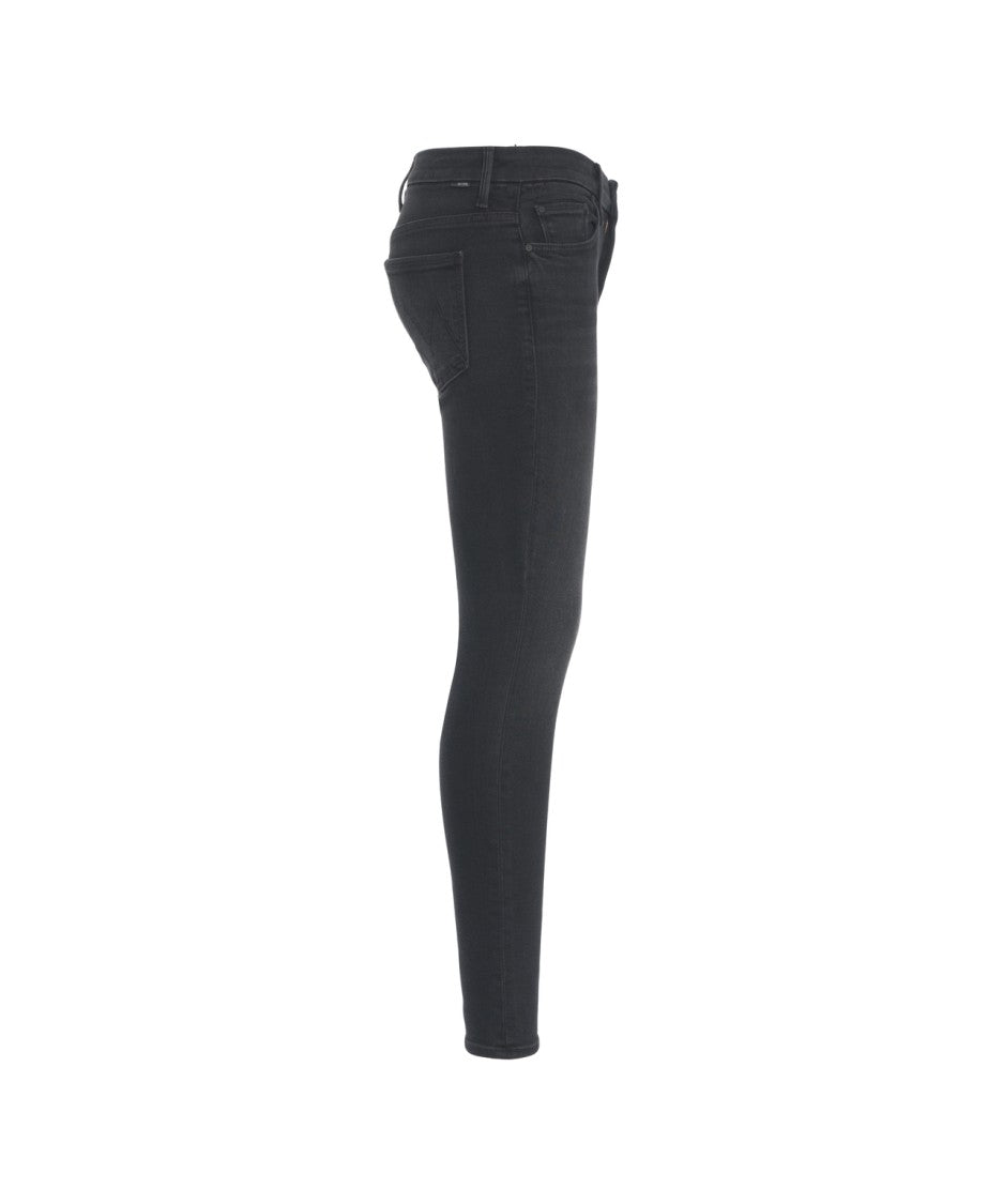 Mother Skinny Jeans With Sleek Silhouette And Subtle Fade