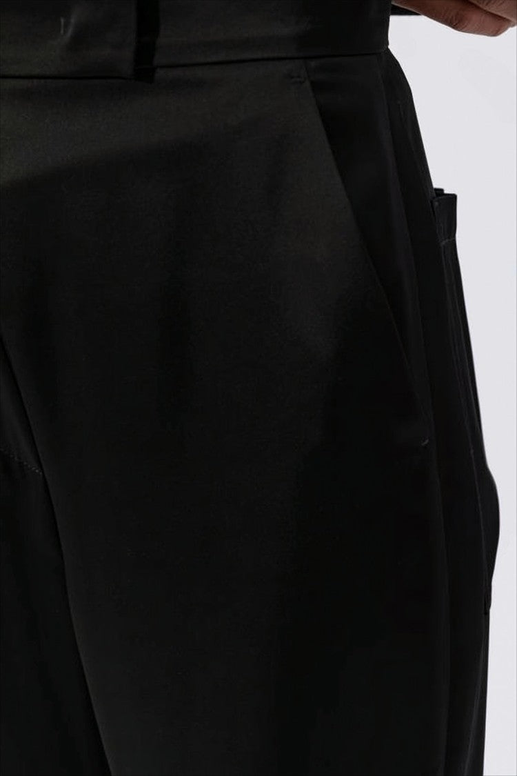 Max Mara Satin-Finish High Waist Pants With Drawstring Hem