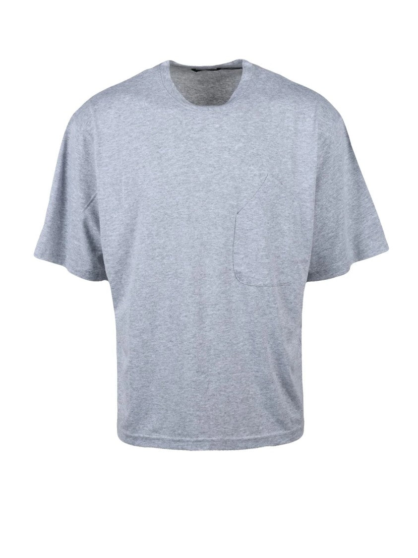 Hevo Grey Pocket Cotton T-Shirt