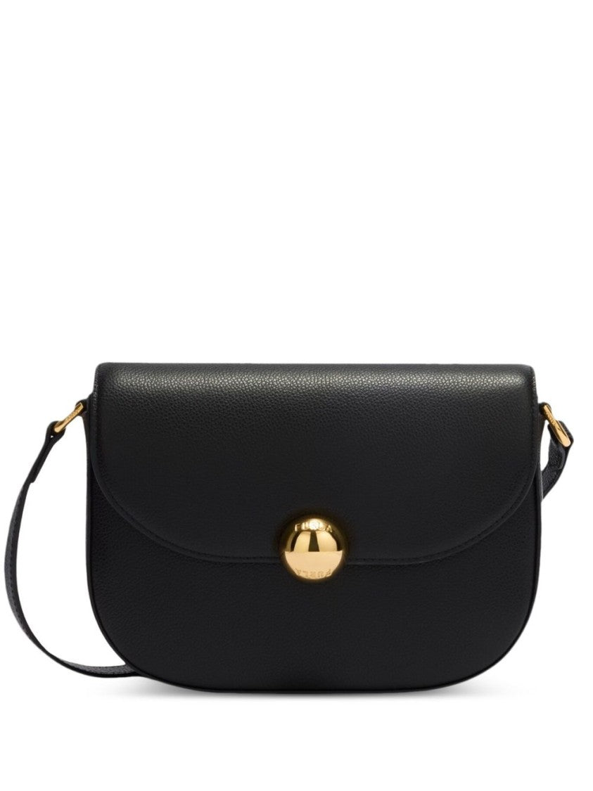 Furla Black Curved Sphere Handbag