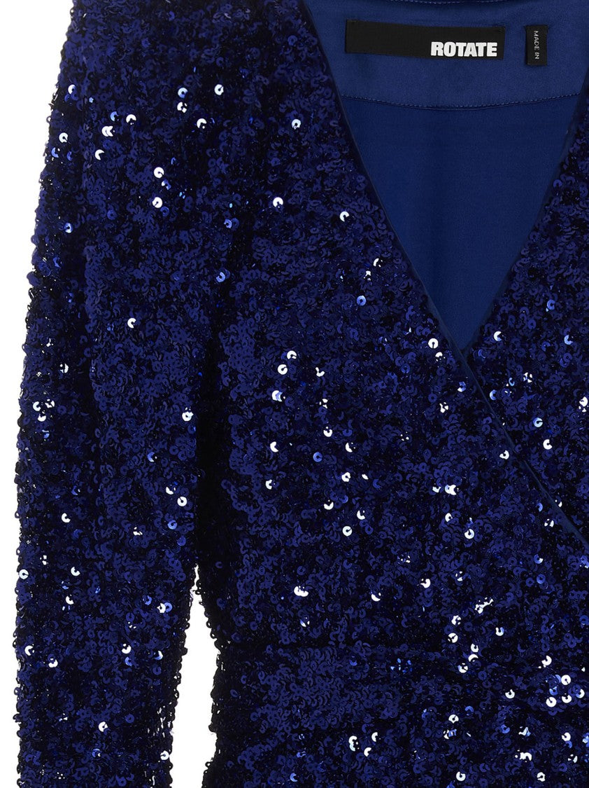 Rotate Birger Christensen Sequin Maxi Dress