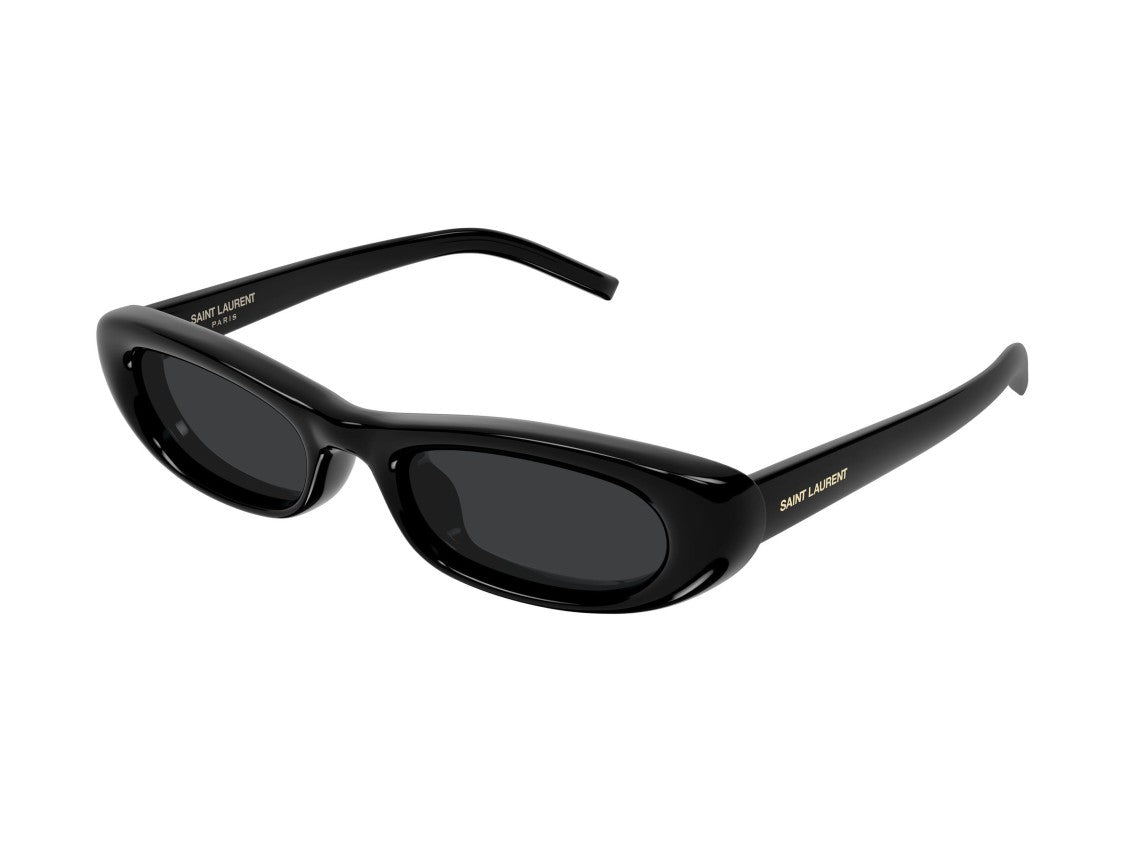 Saint Laurent Sl 557 Shade Plump Glossy Rounded Rectangular Sunglasses