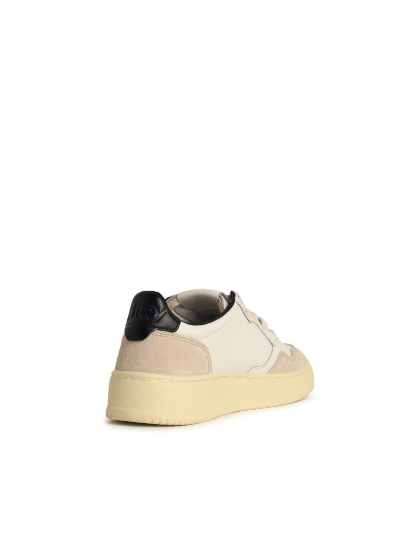 Autry Medialist' White Leather Sneakers
