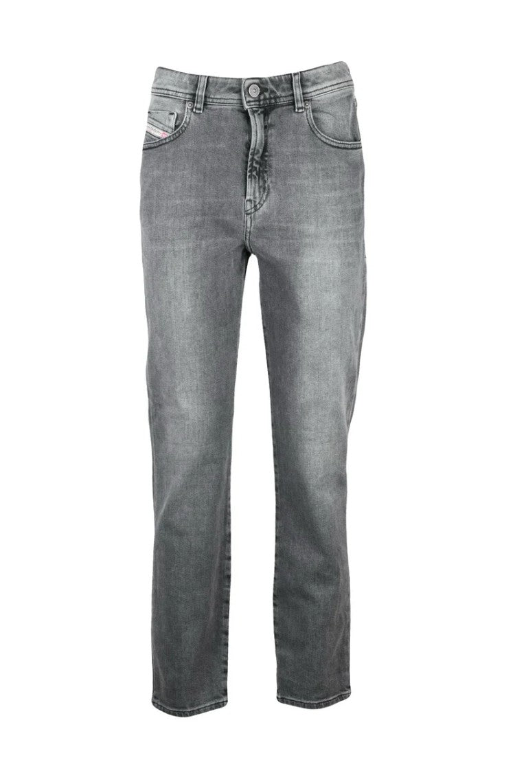 Diesel Grey Straight Denim Jeans