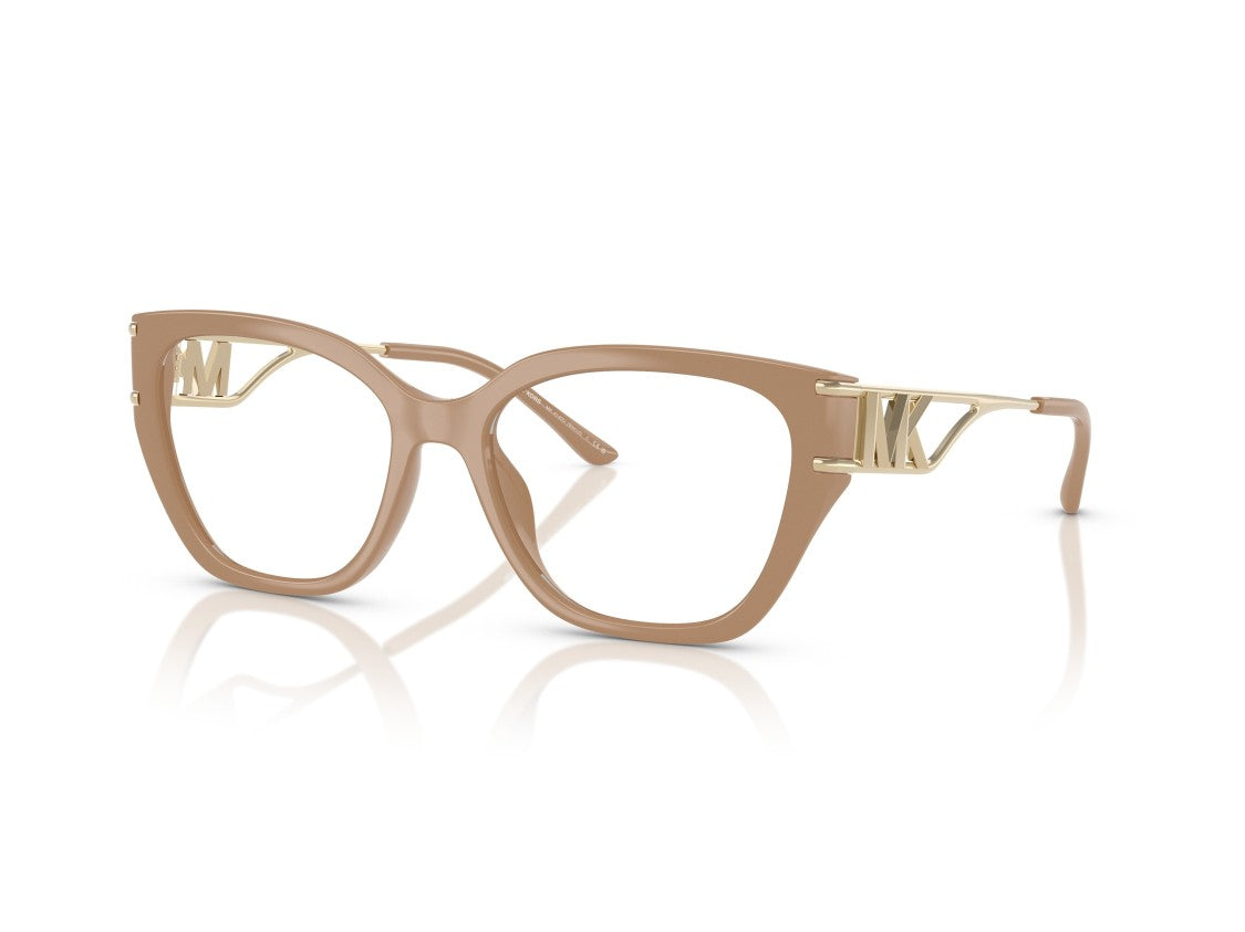 Michael Kors 0Mk4140u Bold Cat-Eye Eyeglasses With Gold-Tone Metal Arms