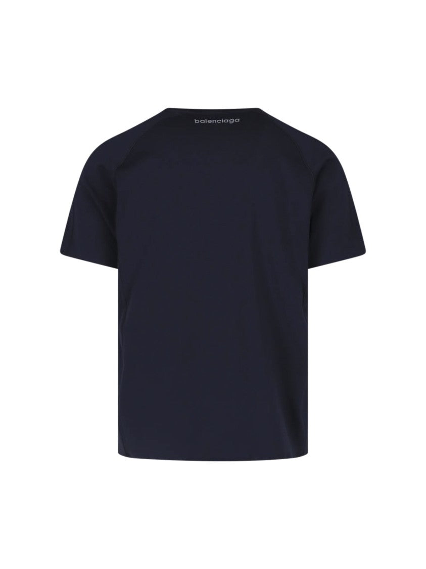 Balenciaga Cropped Boxy Fit T-Shirt With Minimalist Design