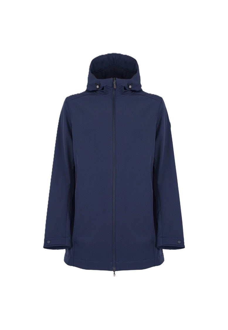 Colmar Blue Adjustable Hood Zip Casual Jacket