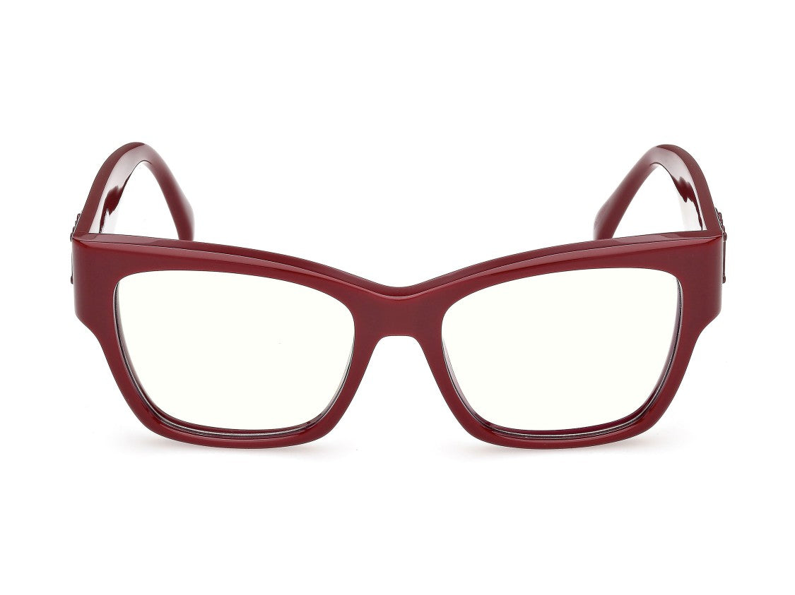 Max Mara Mm5251-B Deep Burgundy Oversized Square Eyeglasses