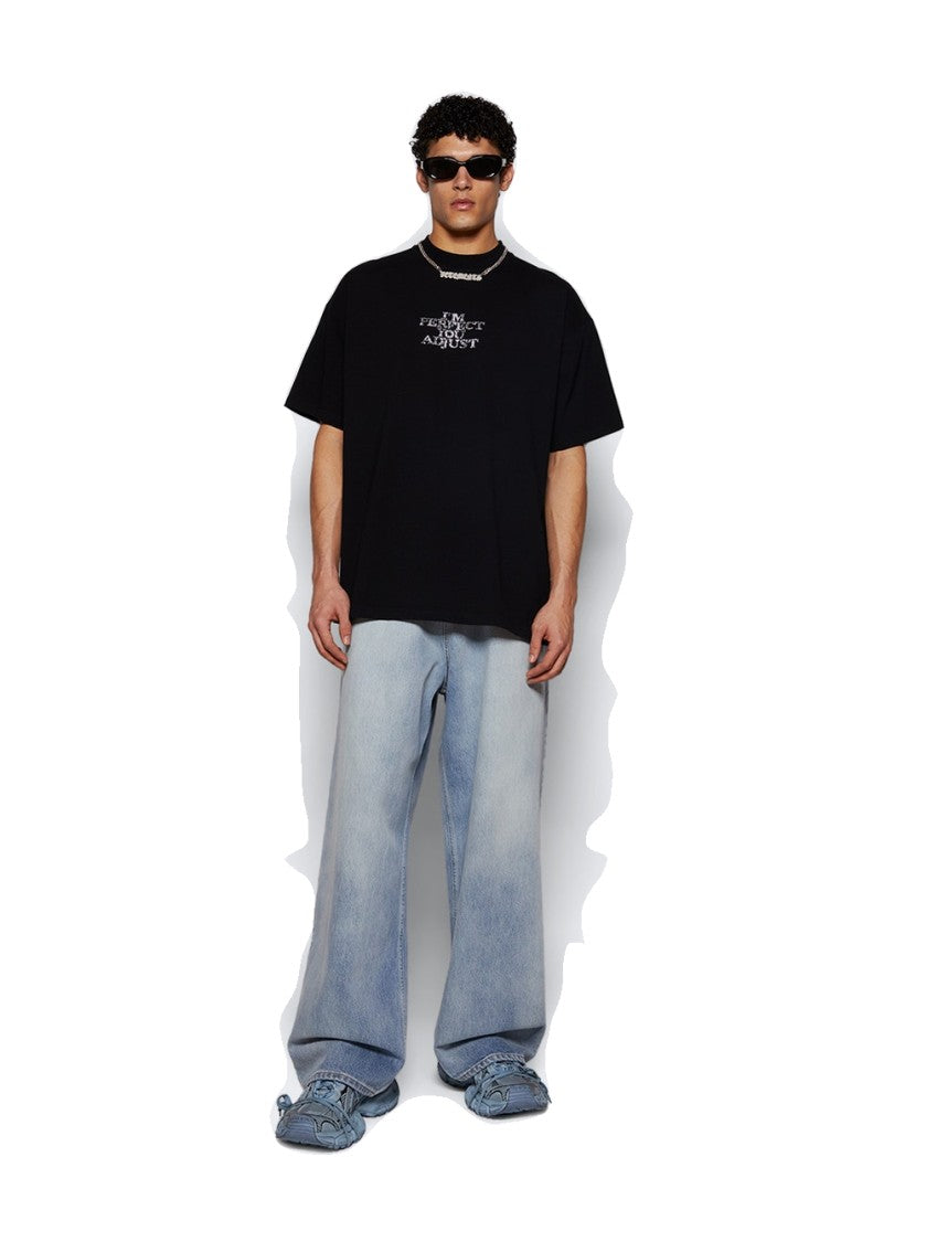 Vetements I'm Perfect You Adjust Tee Black