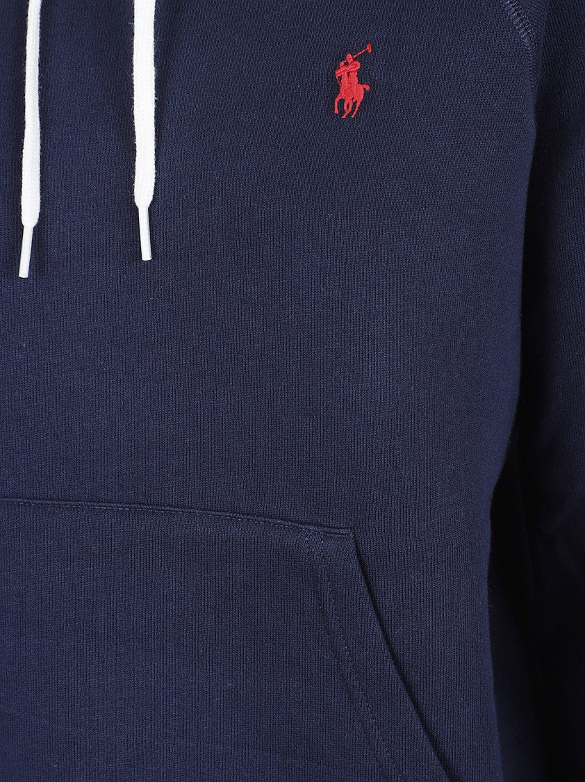 Polo Ralph Lauren Cropped Hoodie With Classic Kangaroo Pocket