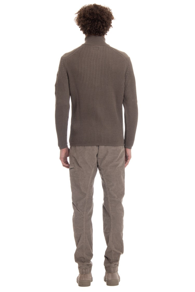 C.P. Company Half-Zip Wool Costa Inglese Sweater