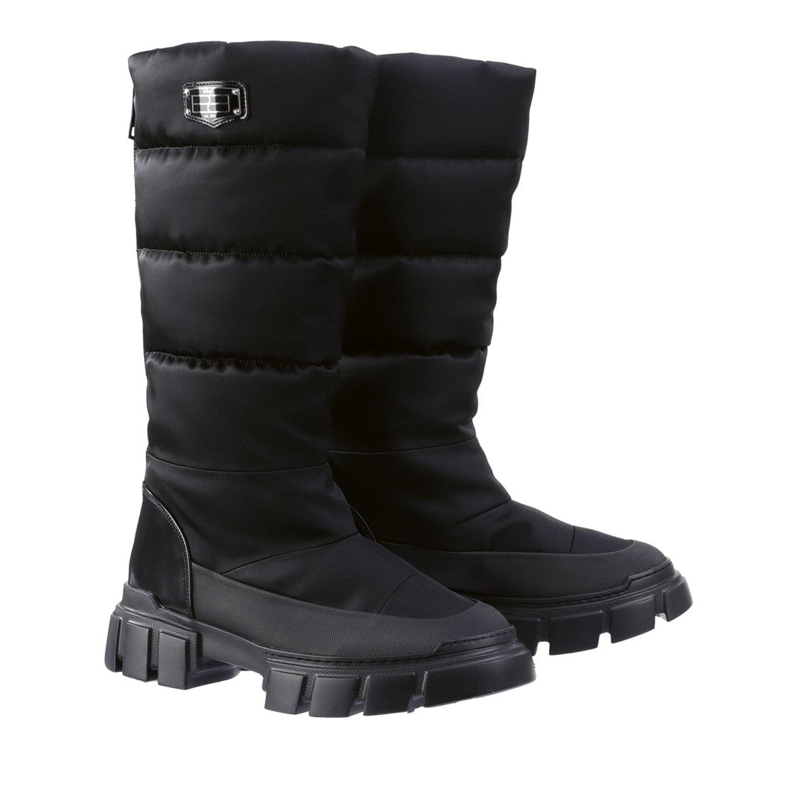 Högl Black Harvey Mid-Calf Quilted Nylon Boots