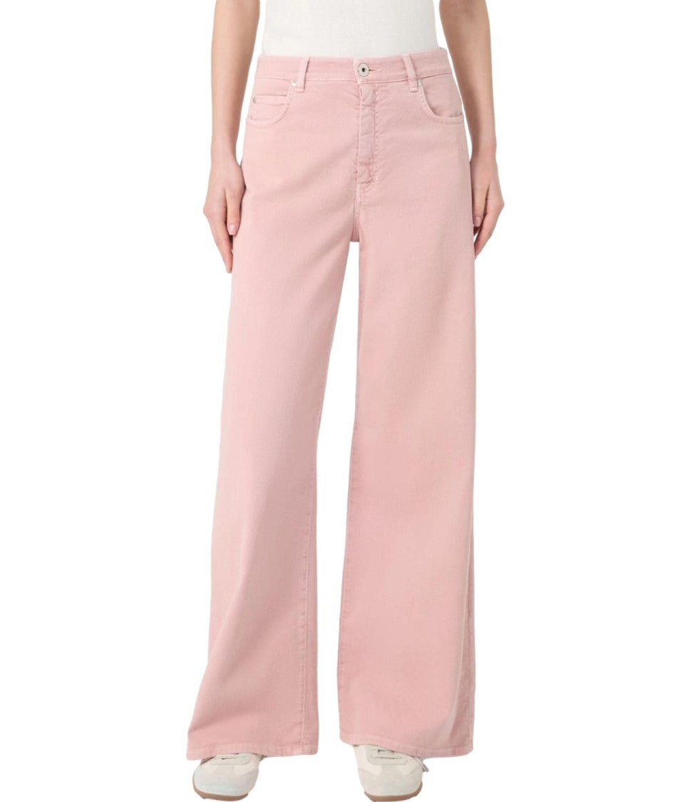 Max Mara Pink Cotton Stretch Trousers