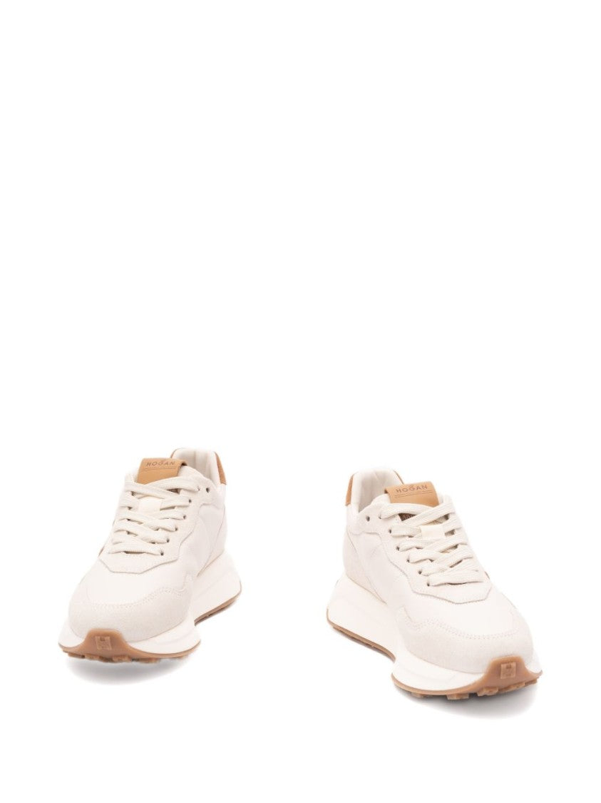 Hogan Silk And Nylon Round Crown Sneakers