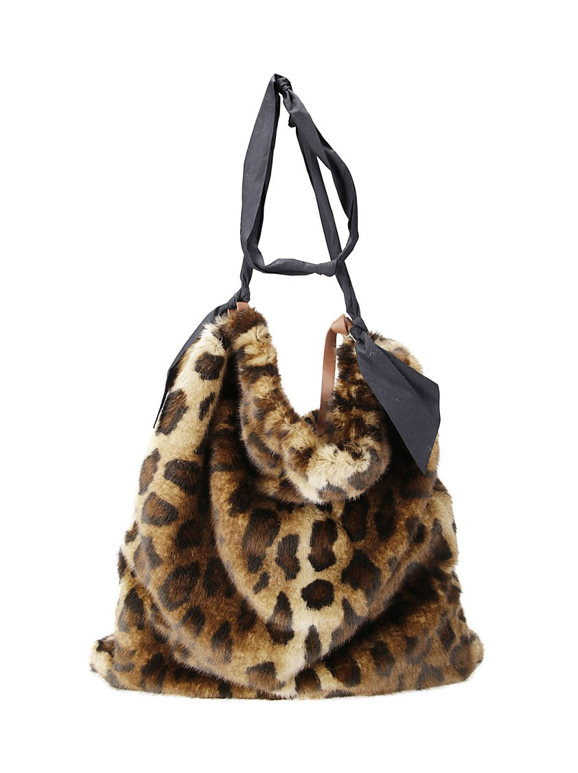 Jejia Leopard Print Shoulder Bag – Brown