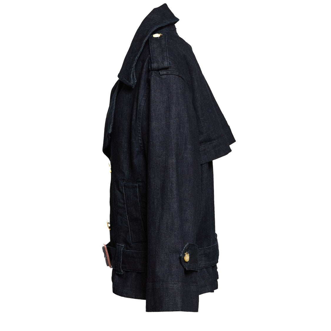 Self-Portrait Denim Trench Jacket