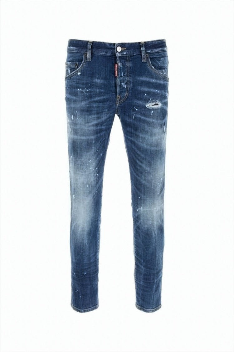 Dsquared2 Distressed Slim-Fit Denim Trousers