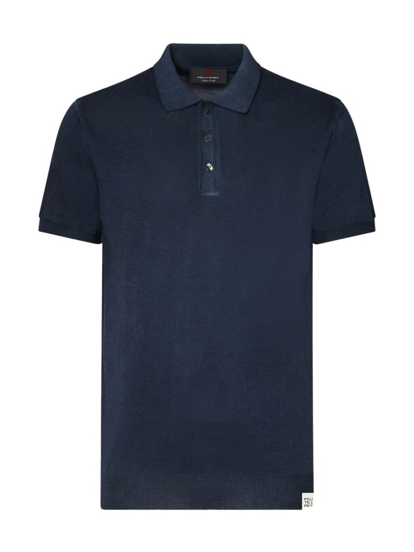 Peuterey Classic Ribbed Cotton Polo Shirt