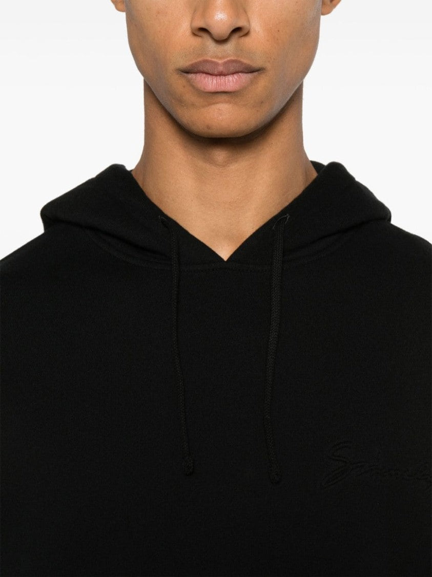 Givenchy Embroidered Black Cotton Jersey Hoodie