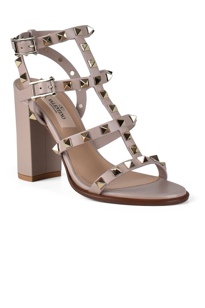 Valentino Garavani Powder Pink Rockstud Sandals