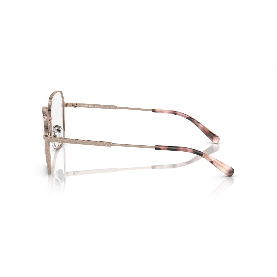Michael Kors 0Mk3071 Delicate Gold Metal Sunglasses With Gradient Temples