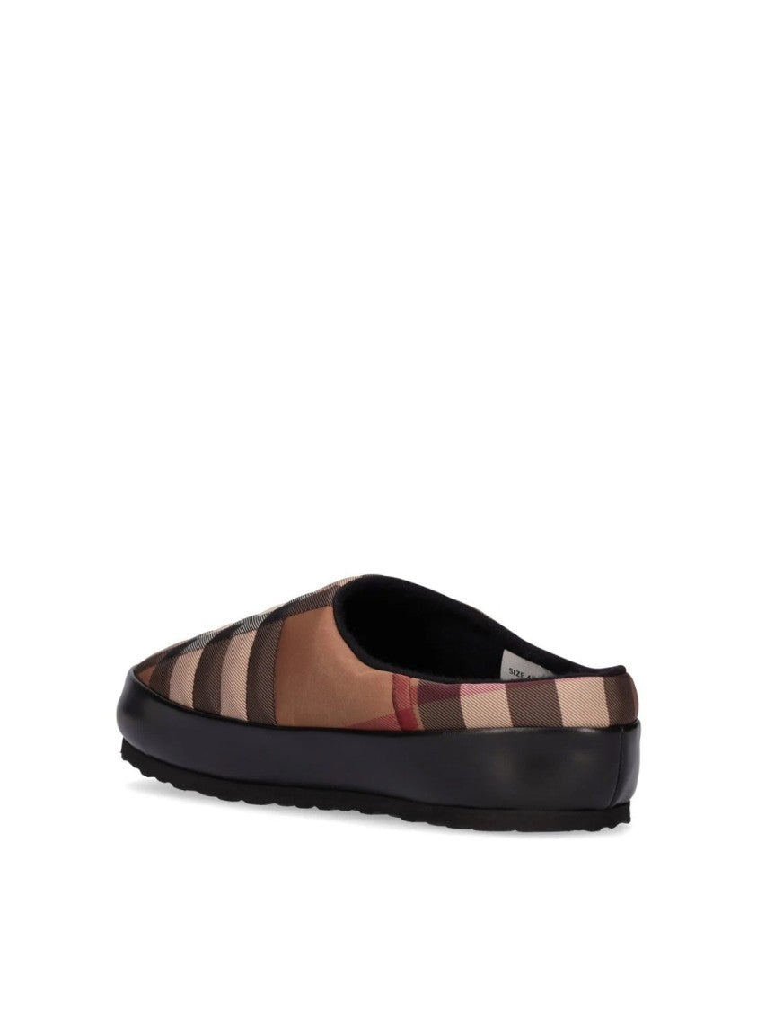 Burberry Northaven Check Logo Slip-On Loafers
