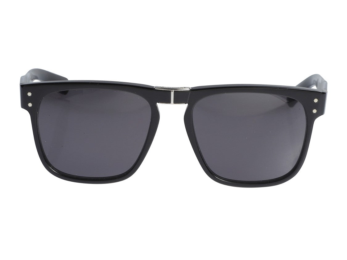 Kador Rider Flag/N Glossy Square Frame Sunglasses
