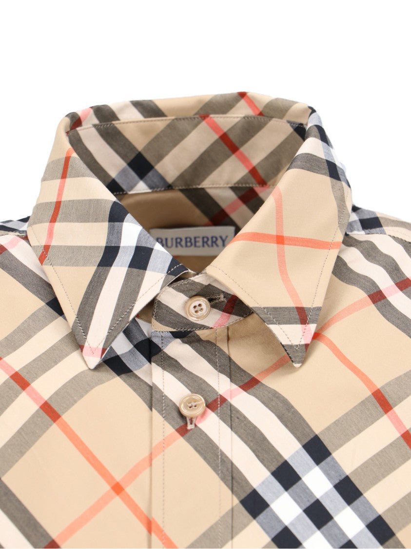 Burberry "Check" Shirt – Beige
