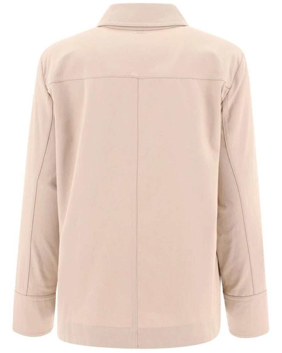 Max Mara Structured Cotton Jacket With Classic Collar