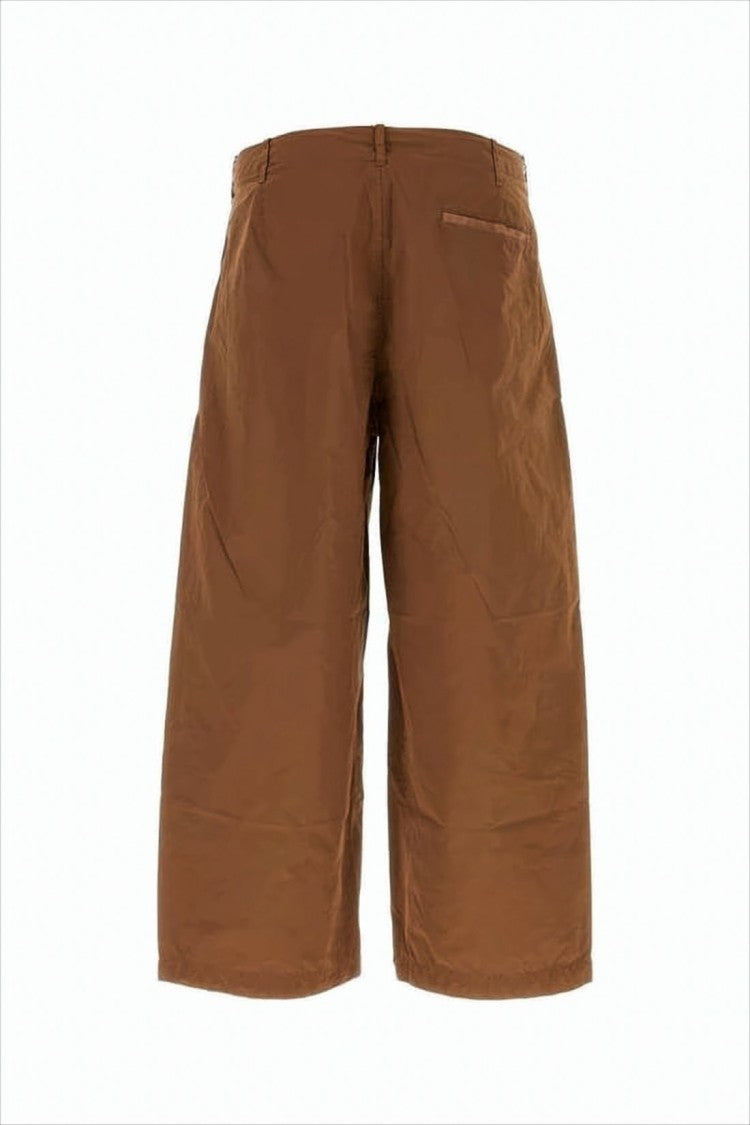 Ten C Mid-Length Brown Straight Shorts