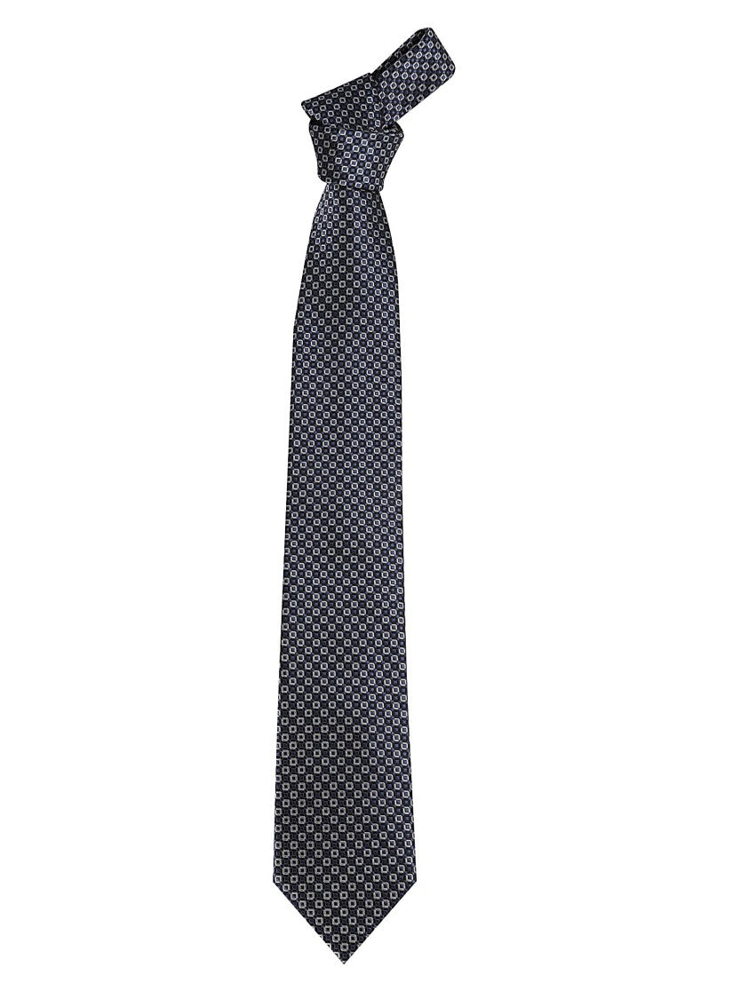 Zegna Lux Tailoring Geometric Silk Tie