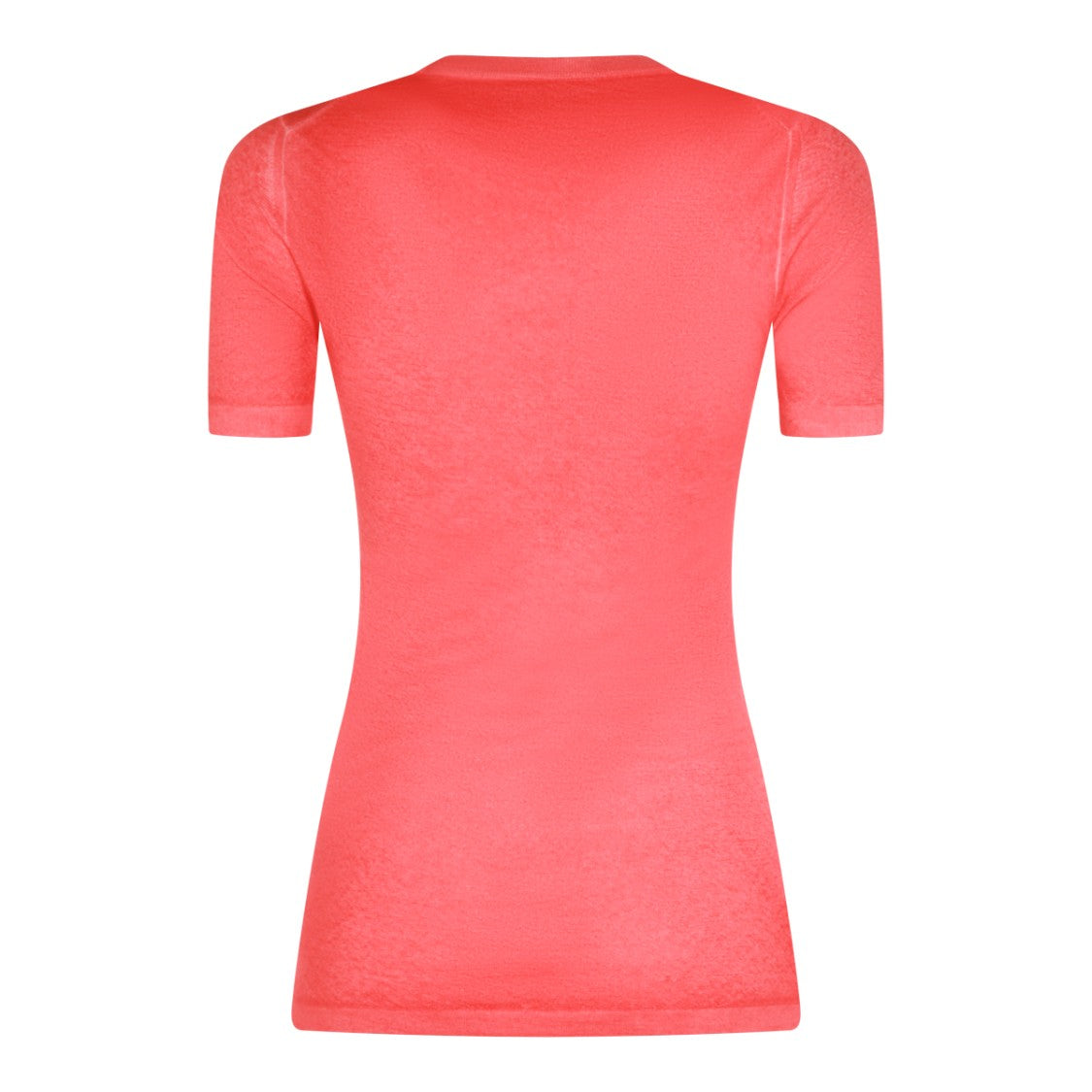 Malo Slim Fit Wool Knit Sweater With Crew Neck And Short Sleeves