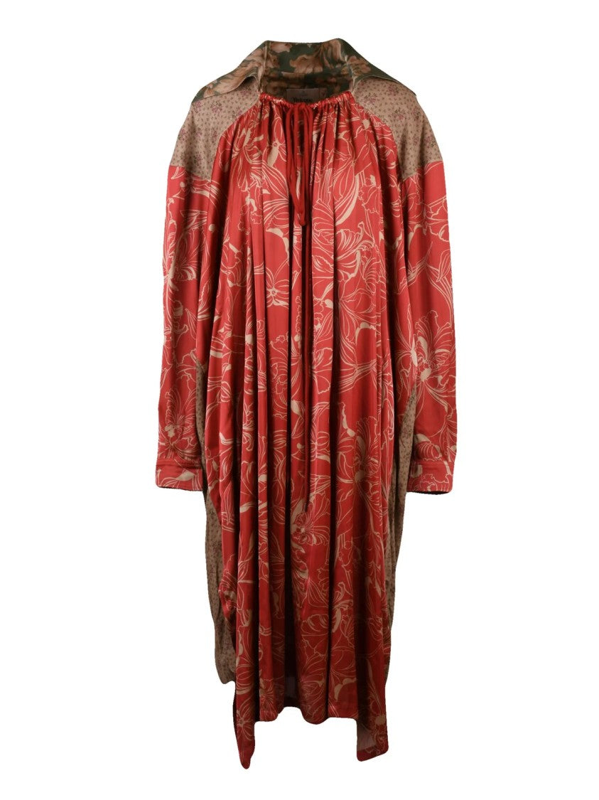 Vivienne Westwood Patchwork Baseball Dress With Gathered Neckline