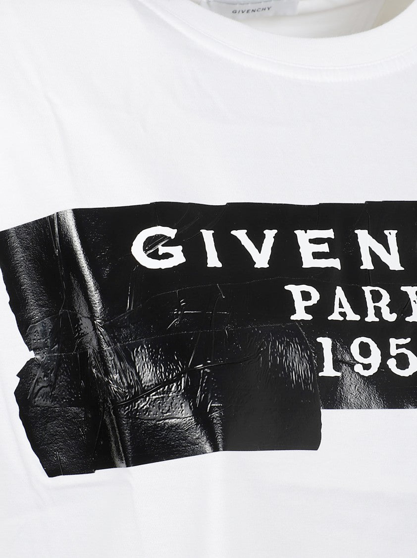 Givenchy Graphic Print Cotton T-Shirt With Round Neckline