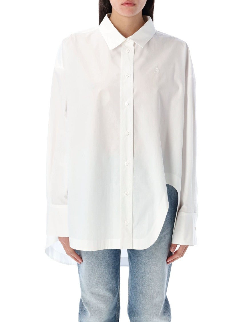 The Attico Diana Cotton Poplin Oversized Shirt