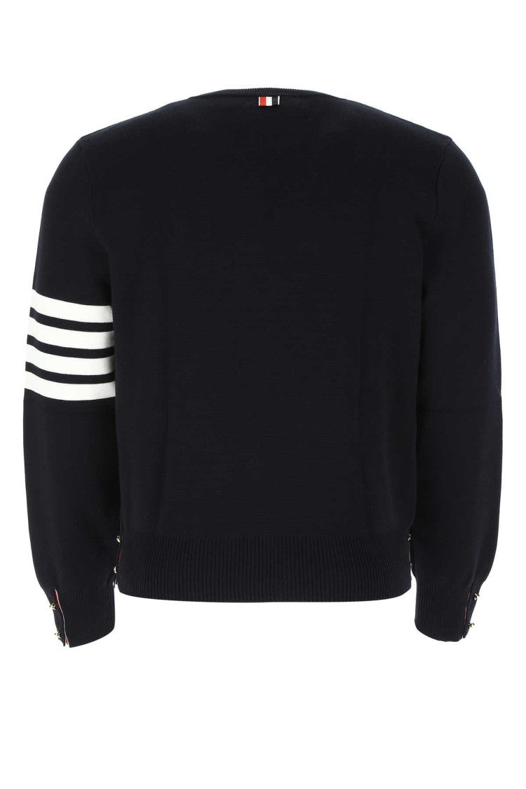 Thom Browne Midnight Blue Cotton Sweater