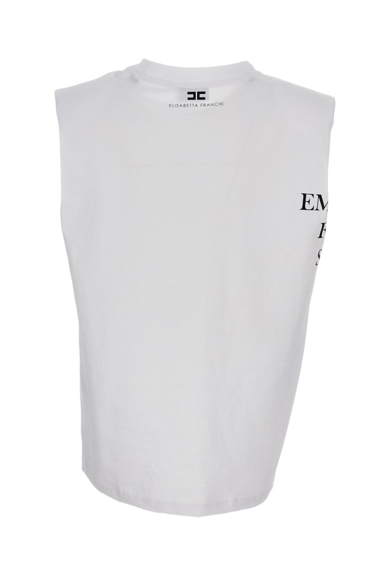 Elisabetta Franchi Oversized Padded-Shoulder T-Shirt