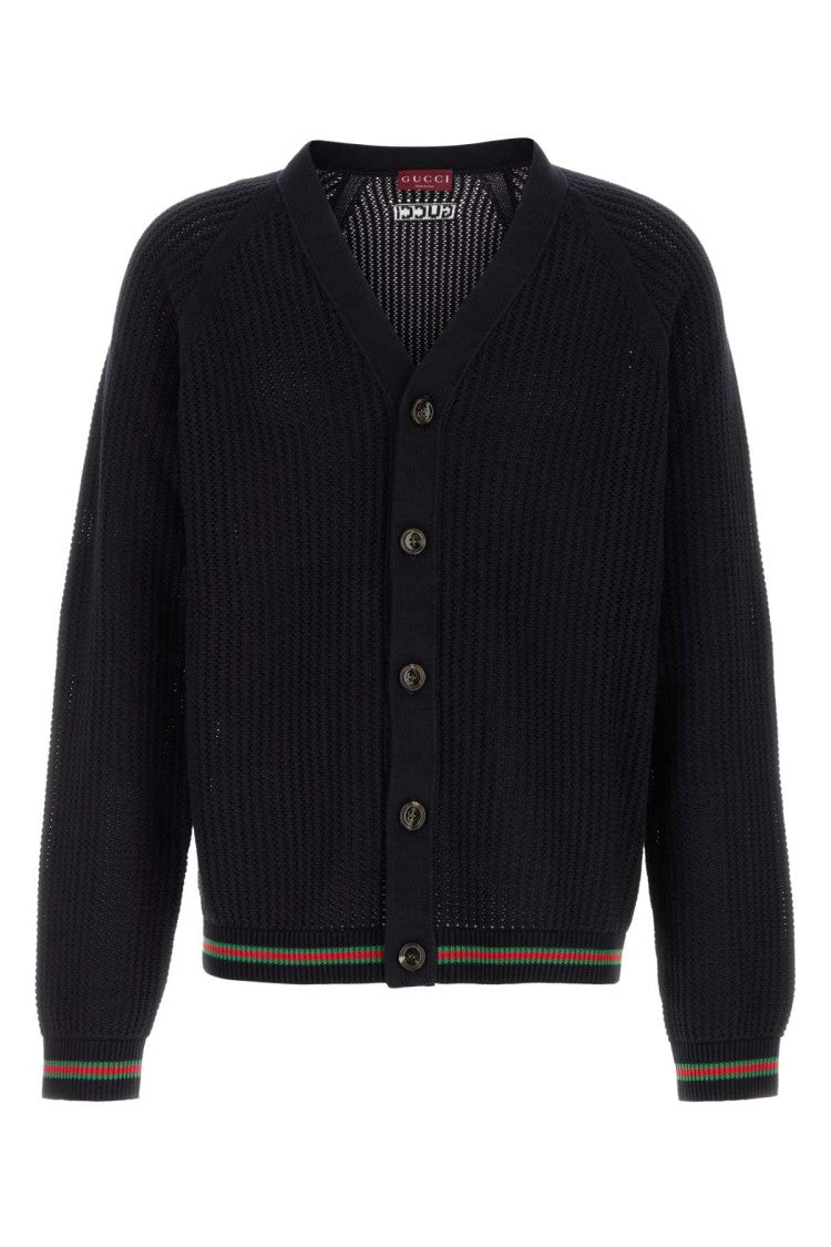Gucci Midnight Blue Crochet Cardigan